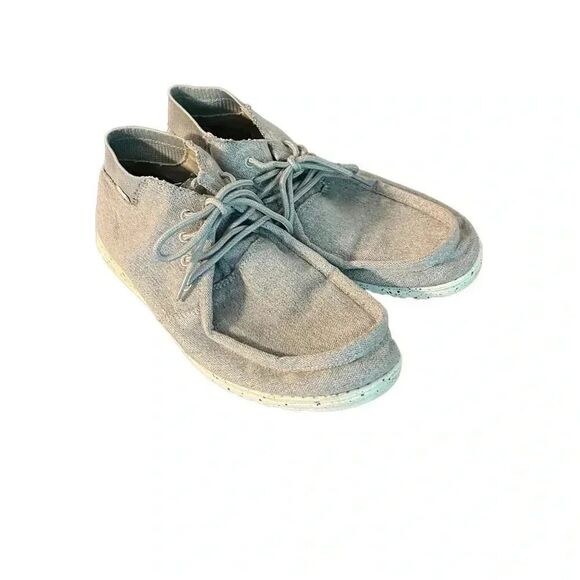HEY DUDE wayne charcoal Grey Mid-High Top Loafer Men’s Size 8 - Picture 2 of 7